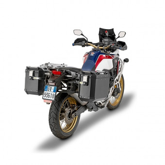 Givi Paar Seitentaschen Monokey Trekker Outback 48L + 37L Black Pack2